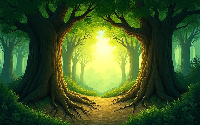 Buchcover von 'Das geheime Leben der Bäume', umgeben von Wald.