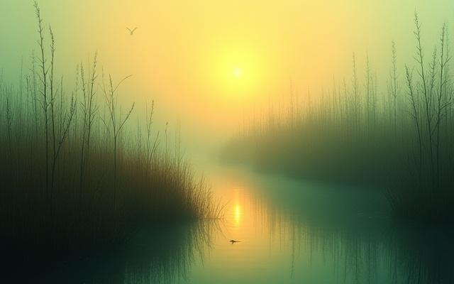 Buchcover von 'Der Gesang der Flusskrebse', welches eine natürliche Moorlandschaft zeigt.